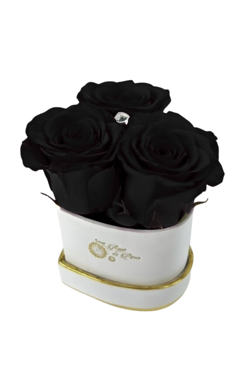 HEART 3 with Black Roses