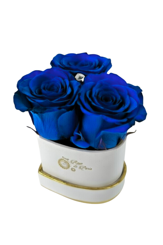 HEART 3 with Blue Roses