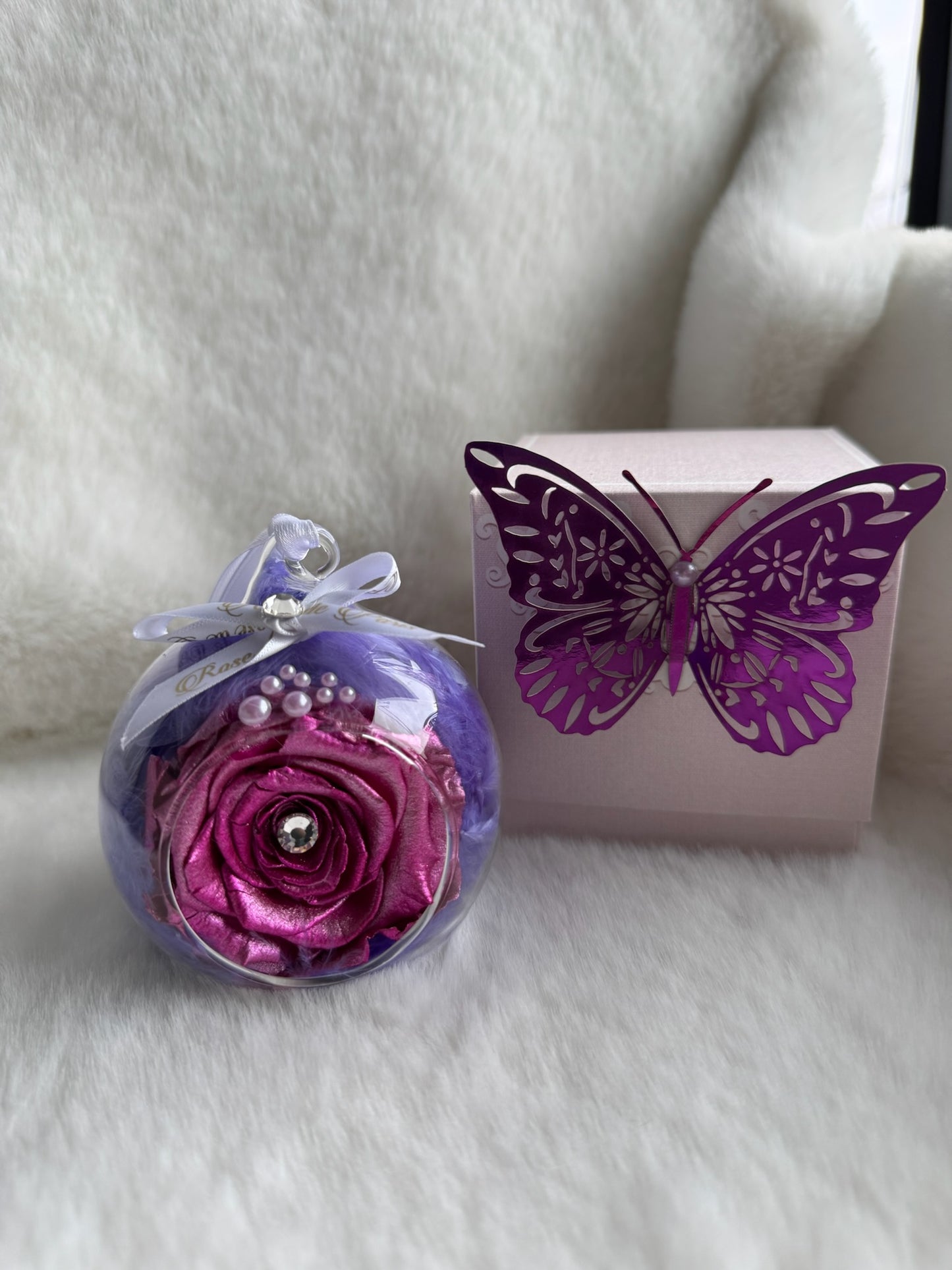 Metallic Pink - Rose Marble