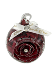 Glitter Silver Dark Red - Rose Marble