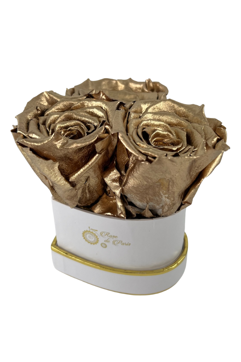 HEART 3 with Gold Roses
