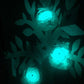 Glow in the dark Blue - Rose Marble
