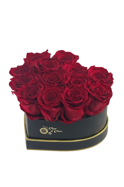 HEART 13 with Red Roses